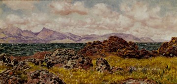 John Brett Painting - Farland Rocks landscape Brett John